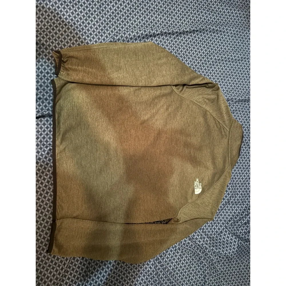 The North Face 1/4 Zip Fleece Pullover Mens Medium Olive Green Sweater